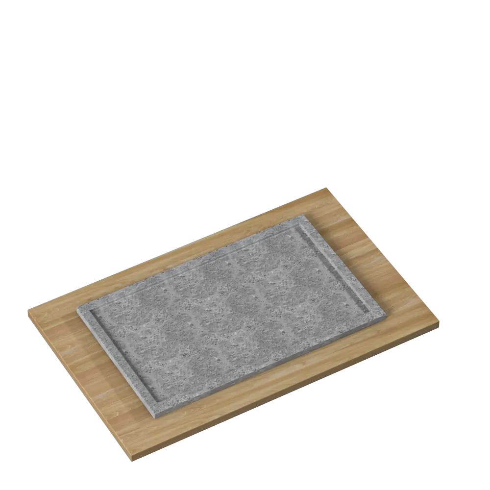 R-153 D (Cedar Wooden Tray) — dish plates in Kivistone soapstone