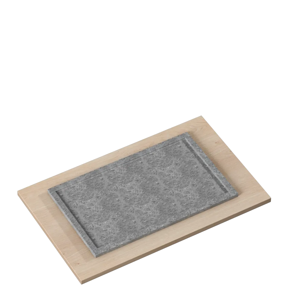 R-153 H (Hemlock Wooden Tray) — dish plates in Kivistone soapstone